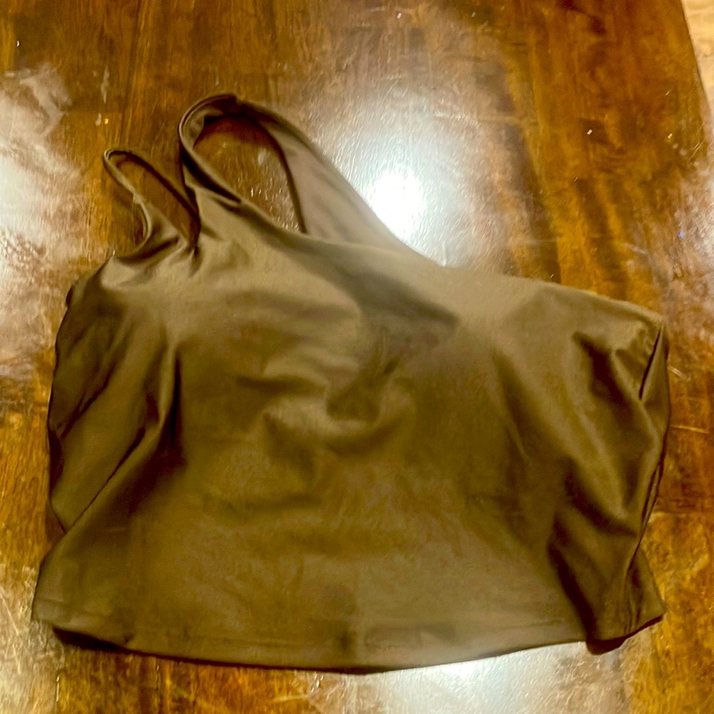 Old Navy Asymmetrical Brown Exercise Top-Large-Excellent Condition